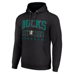 Anaheim Ducks - Starter Retro Graphic Pullover Hoodie Black