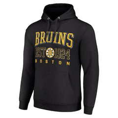 Boston Bruins Starter Retro Graphic Pullover Hoodie Black