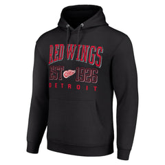 Detroit Red Wings - Starter Retro Graphic Pullover Hoodie Black