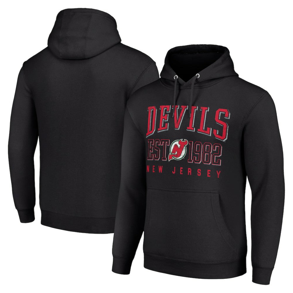 New Jersey Devils - Starter Retro Graphic Pullover Hoodie Black