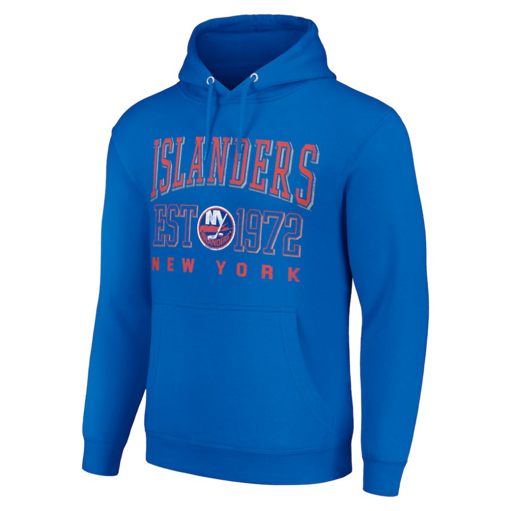 New York Islanders - Starter Retro Graphic Pullover Hoodie Royal