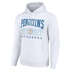 Pittsburgh Penguins Starter Retro Graphic Pullover Hoodie White