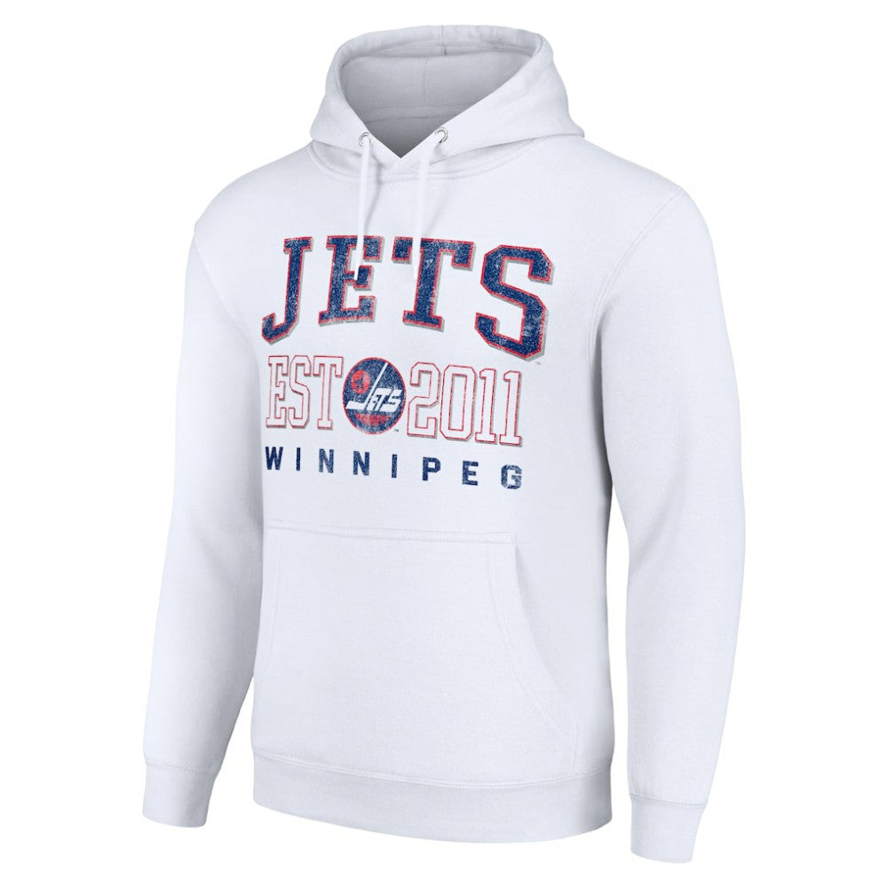 Winnipeg Jets - Starter Retro Graphic Pullover Hoodie White