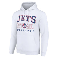 Winnipeg Jets - Starter Retro Graphic Pullover Hoodie White