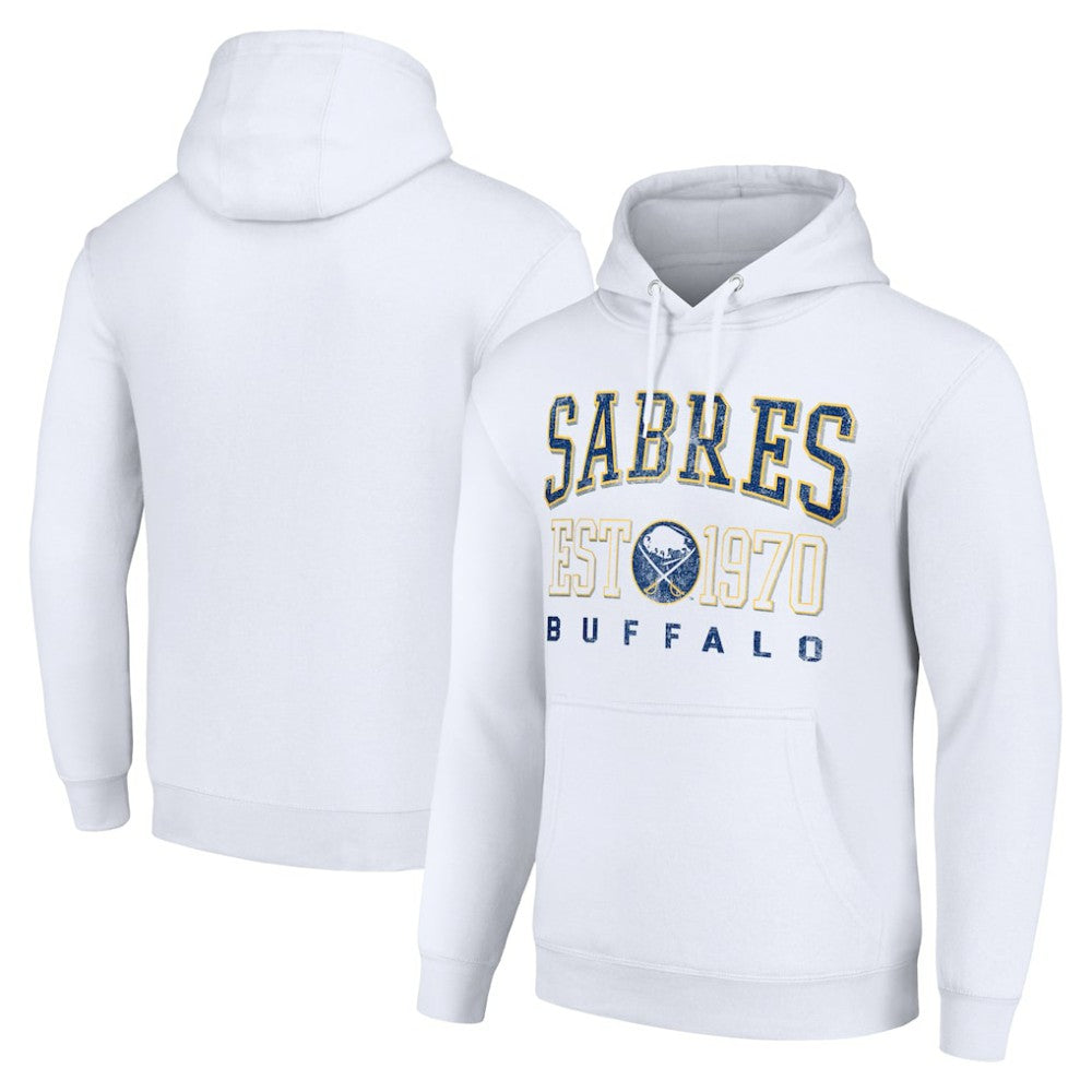 Buffalo Sabres - Starter Retro Graphic Pullover Hoodie White