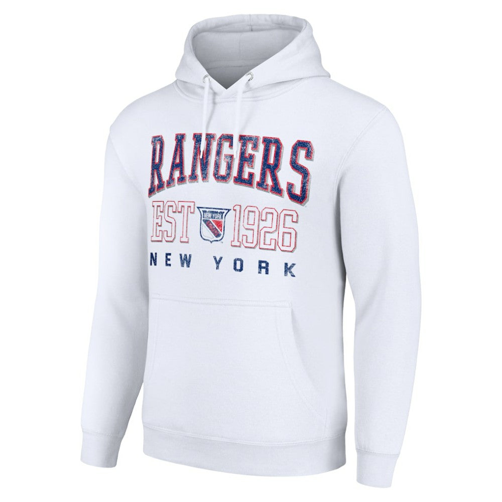New York Rangers Starter Retro Graphic Pullover Hoodie White