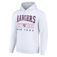 New York Rangers Starter Retro Graphic Pullover Hoodie White