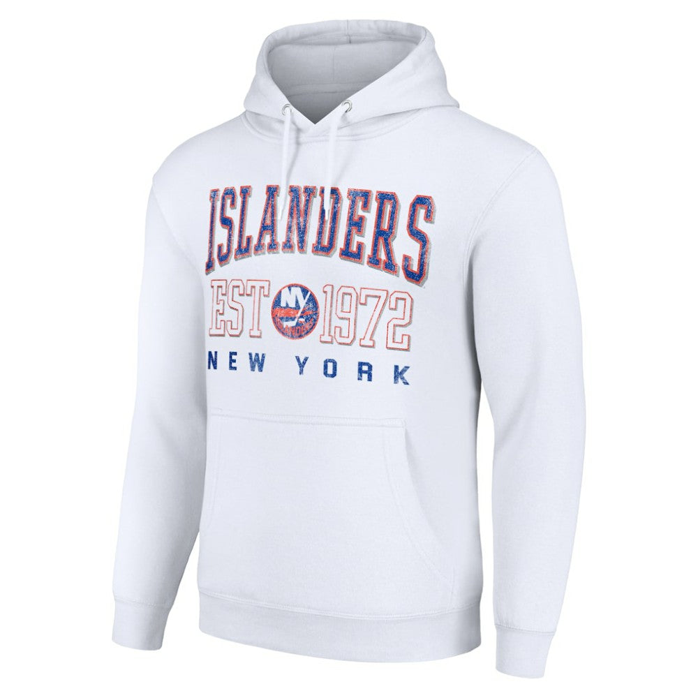 New York Islanders - Starter Retro Graphic Pullover Hoodie White