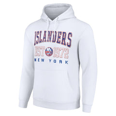 New York Islanders - Starter Retro Graphic Pullover Hoodie White