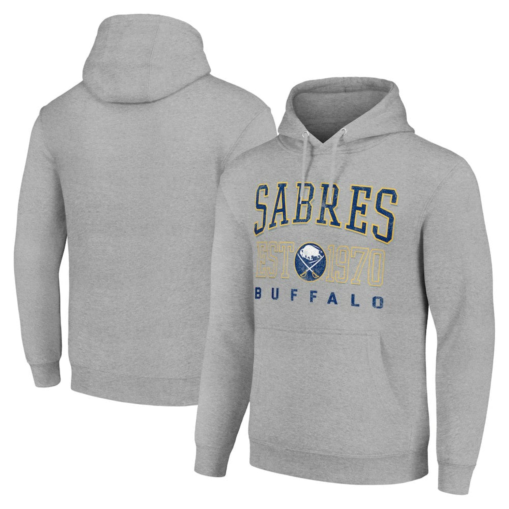 Buffalo Sabres - Starter Retro Graphic Pullover Hoodie Heather Gray