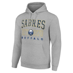 Buffalo Sabres - Starter Retro Graphic Pullover Hoodie Heather Gray