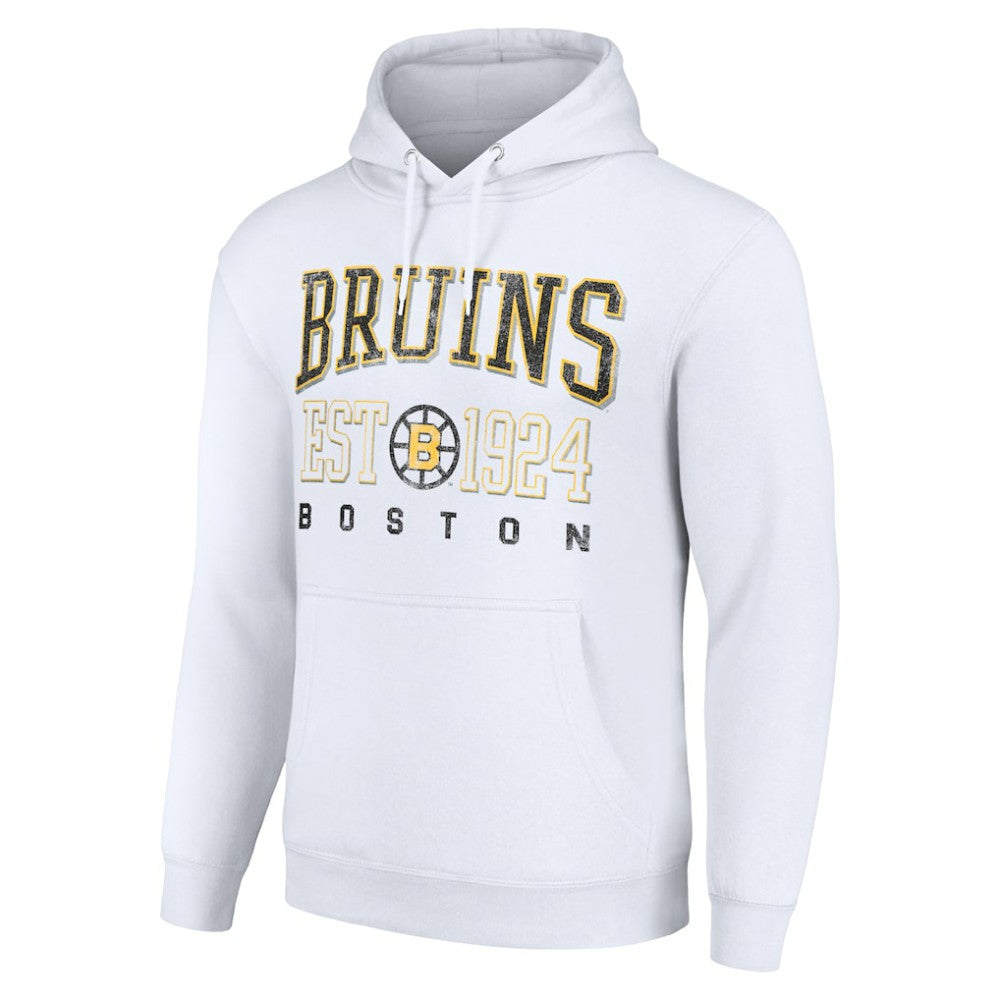 Boston Bruins Starter Retro Graphic Pullover Hoodie White
