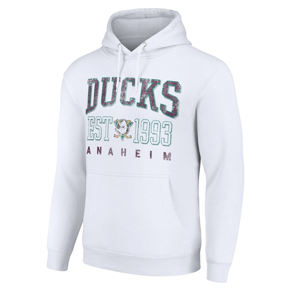 Anaheim Ducks - Starter Retro Graphic Pullover Hoodie White