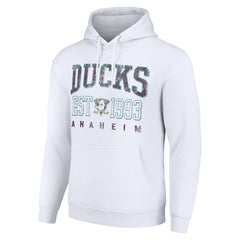 Anaheim Ducks - Starter Retro Graphic Pullover Hoodie White