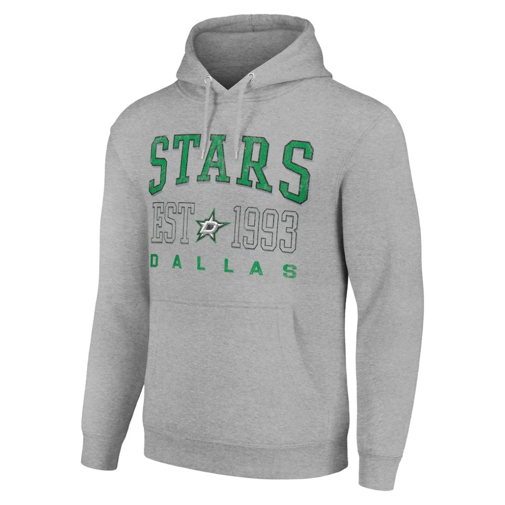 Dallas Stars - Starter Graphic Pullover Hoodie Heather Gray