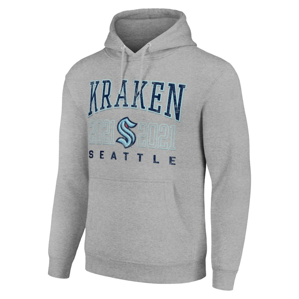 Seattle Kraken Starter Graphic Pullover Hoodie Heather Gray