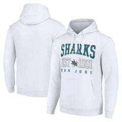 San Jose Sharks - Starter Graphic Pullover Hoodie White