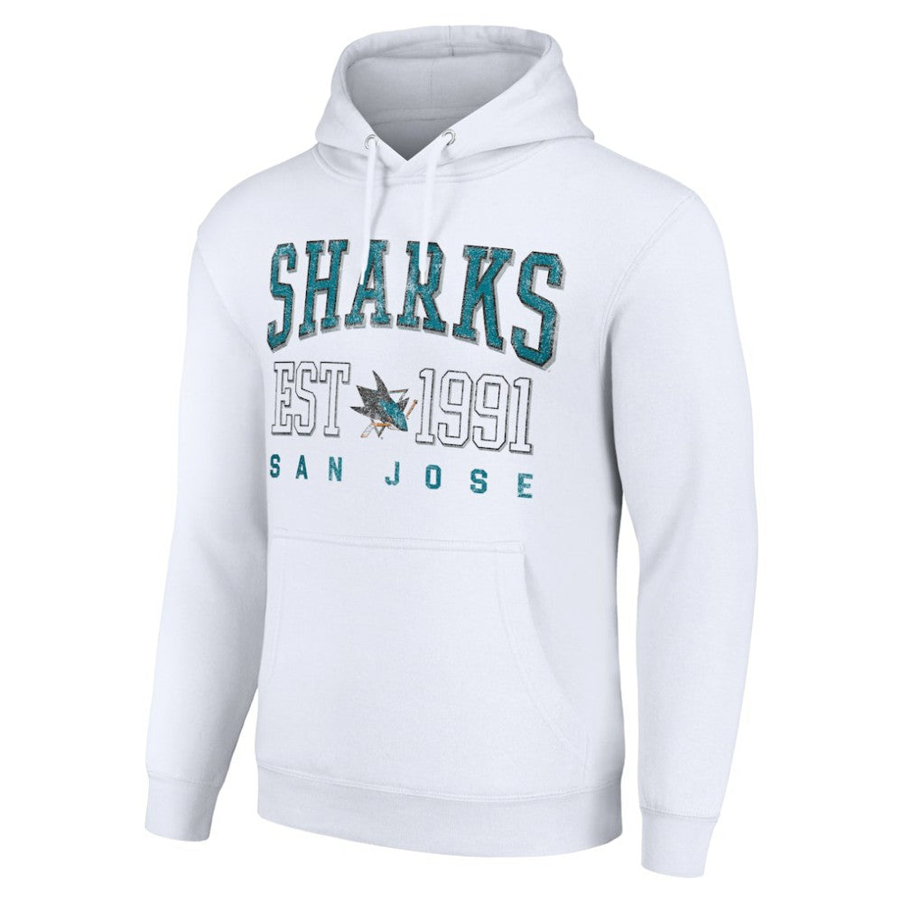 San Jose Sharks - Starter Graphic Pullover Hoodie White