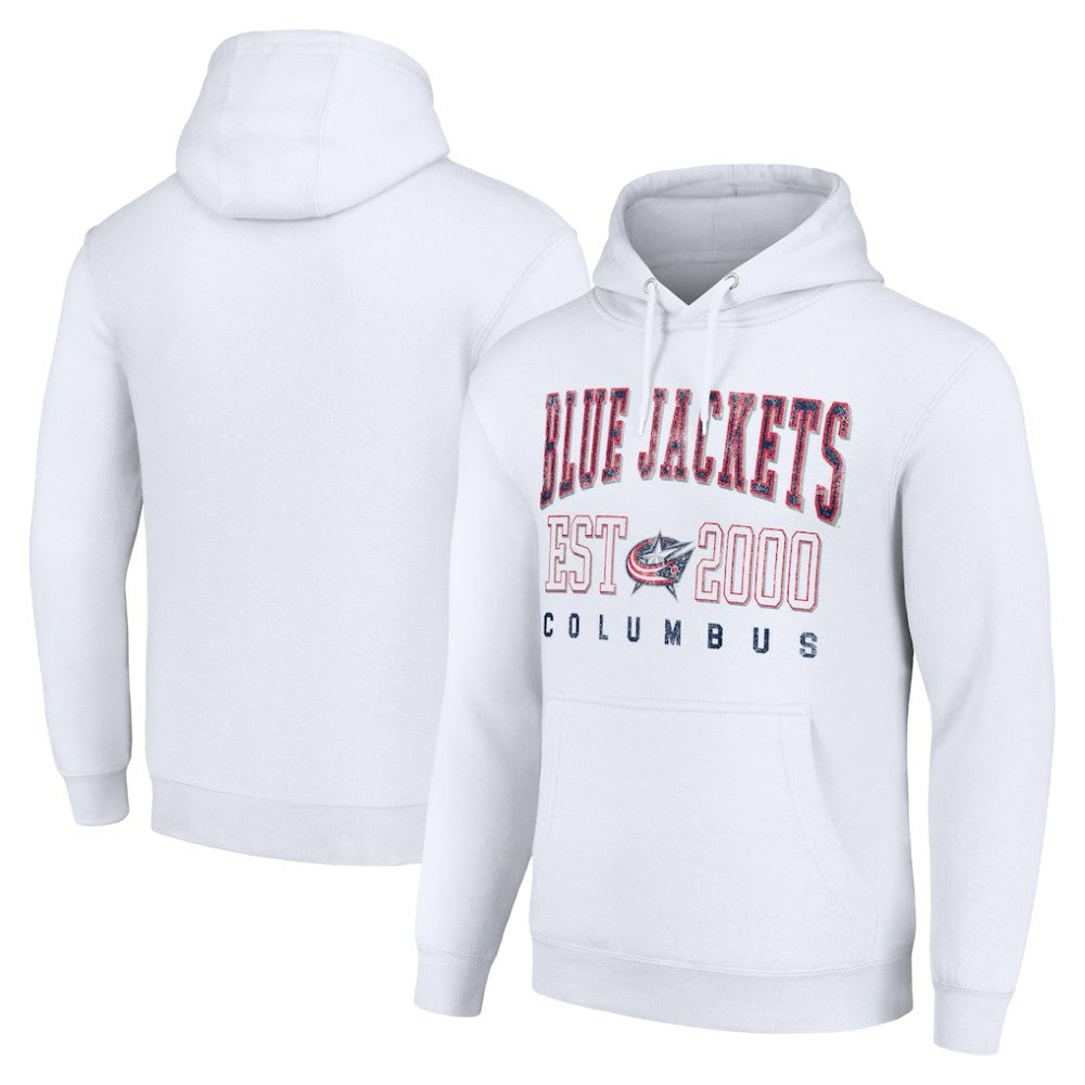 Columbus Blue Jackets - Starter Graphic Pullover Hoodie White