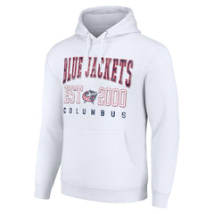 Columbus Blue Jackets - Starter Graphic Pullover Hoodie White