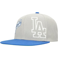 Los Angeles Dodgers Mitchell & Ness Knock Out Panel Snapback Hat discount