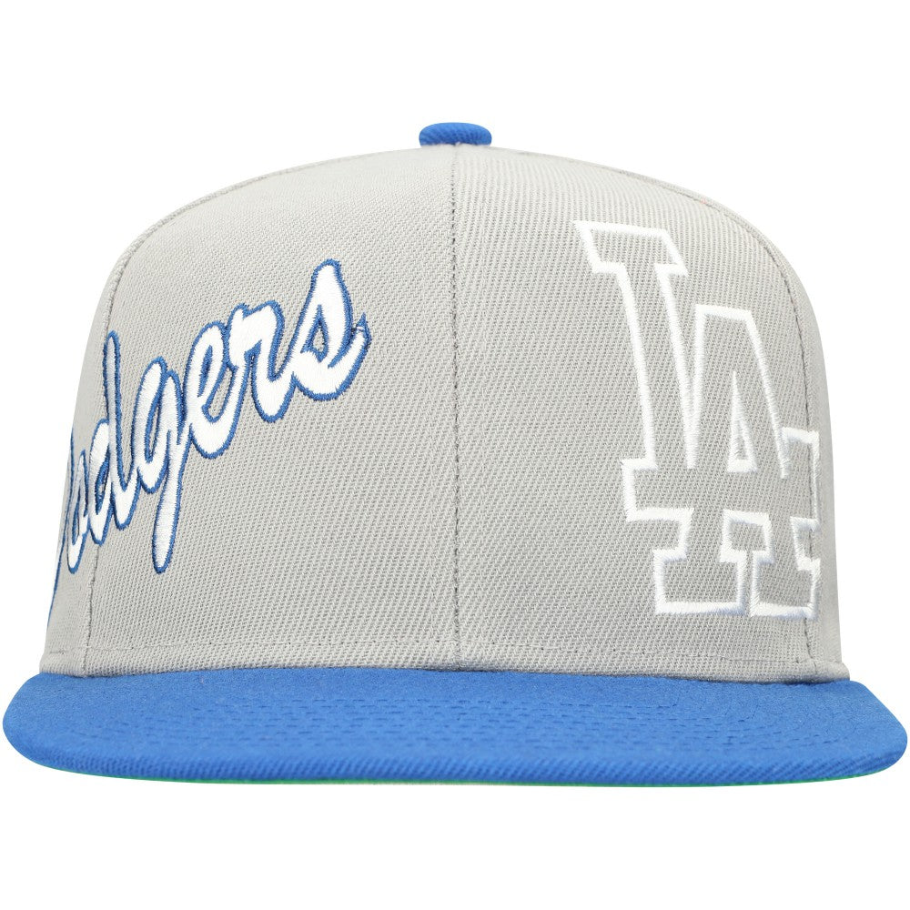Los Angeles Dodgers Mitchell & Ness Knock Out Panel Snapback Hat discount