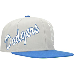 Los Angeles Dodgers Mitchell & Ness Knock Out Panel Snapback Hat discount
