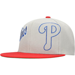 Philadelphia Phillies Mitchell & Ness Knock Out Panel Snapback Hat Clearance