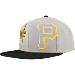 Pittsburgh Pirates Mitchell & Ness Knock Out Panel Snapback Hat Sale