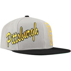 Pittsburgh Pirates Mitchell & Ness Knock Out Panel Snapback Hat Sale