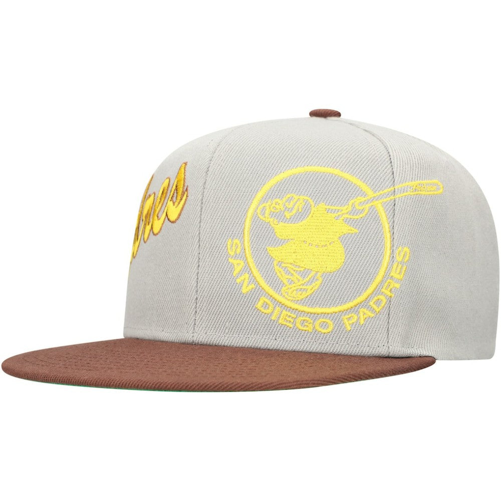 San Diego Padres Mitchell & Ness Knock Out Panel Snapback Hat discount