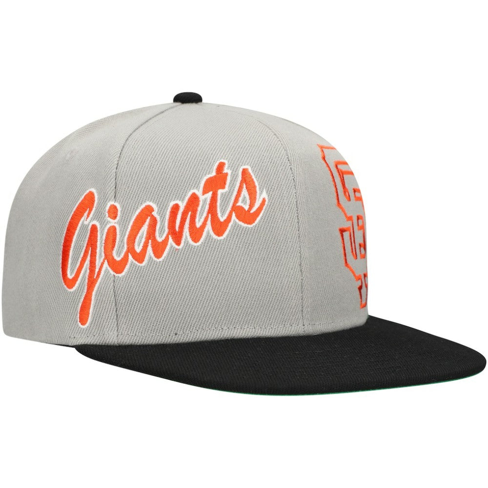 San Francisco Giants Mitchell & Ness Knock Out Panel Snapback Hat On Sale