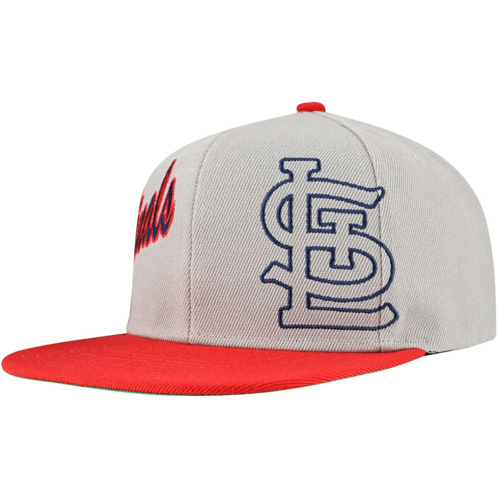 St. Louis Cardinals Mitchell & Ness Knock Out Panel Snapback Hat On Sale