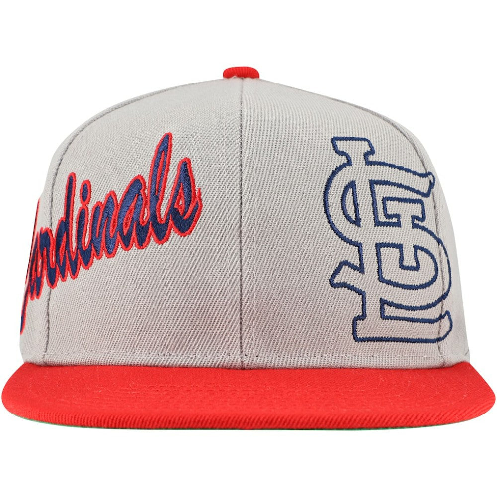 St. Louis Cardinals Mitchell & Ness Knock Out Panel Snapback Hat On Sale
