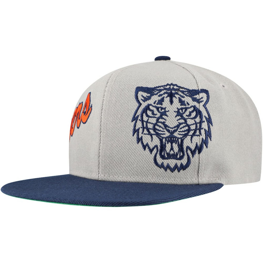 Detroit Tigers Mitchell & Ness Knock Out Panel Snapback Hat Lifestyle
