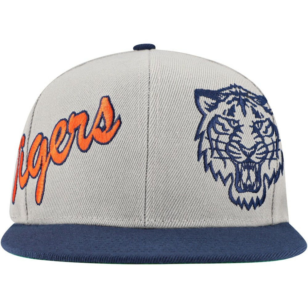 Detroit Tigers Mitchell & Ness Knock Out Panel Snapback Hat Lifestyle