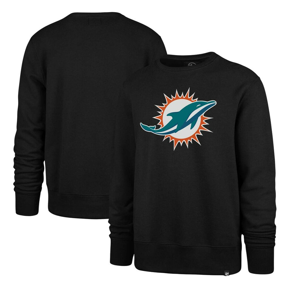 Miami Dolphins '47 Imprint Headline Pullover Sweatshirt Black - 47 brand