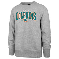 Miami Dolphins '47 Varsity Block Headline Pullover Sweatshirt Gray - 47 brand
