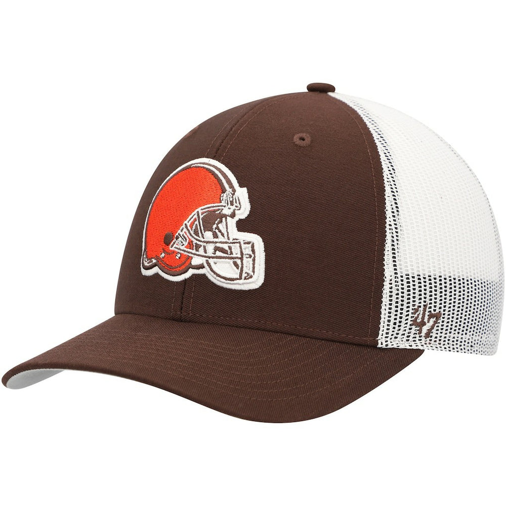 Cleveland Browns '47 Trucker Snapback Hat Brown/White - 47 brand