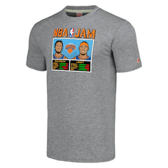 NBA - Jalen Brunson & Josh Hart New York Knicks Homage Unisex NBA Jam Tri-Blend T-Shirt - Gray