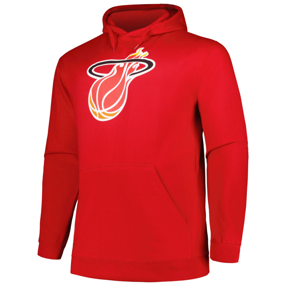 Mitchell & Ness - Miami Heat Hardwood Classics Big & Tall Pullover Hoodie - Red