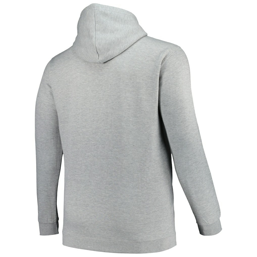 Mitchell & Ness - Charlotte Hornets Hardwood Classics Big & Tall Pullover Hoodie - Heather Gray