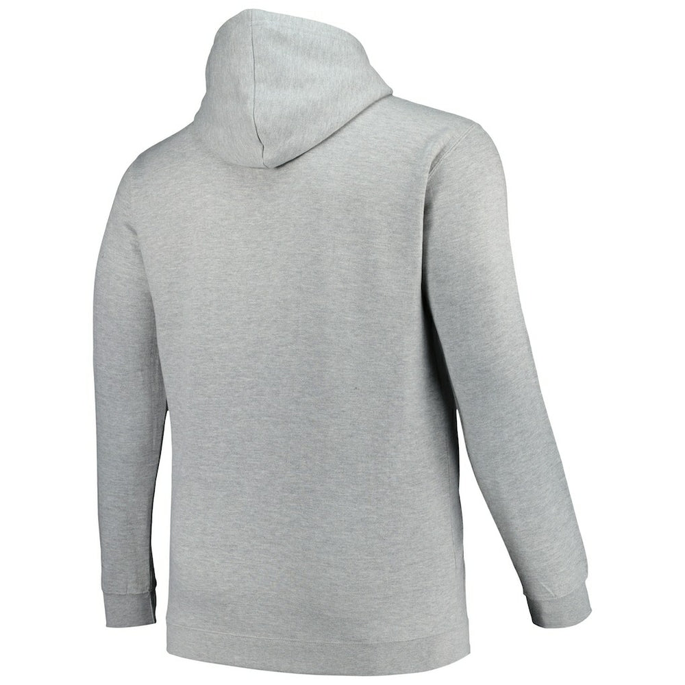 Mitchell & Ness - Charlotte Hornets Hardwood Classics Big & Tall Pullover Hoodie - Heather Gray