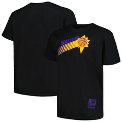Mitchell & Ness - Phoenix Suns Big & Tall Hardwood Classics Vintage Logo T-Shirt - Black