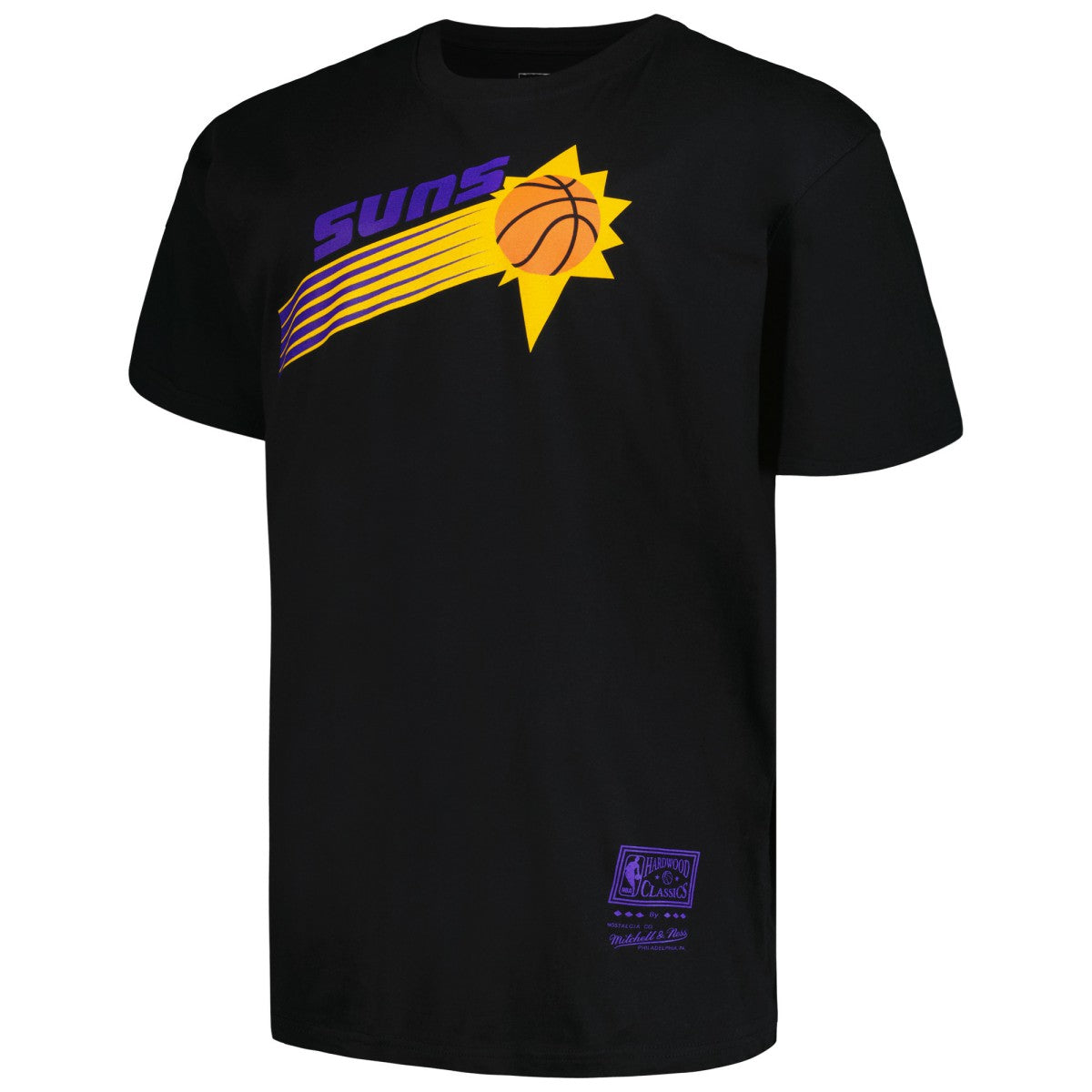 Mitchell & Ness - Phoenix Suns Big & Tall Hardwood Classics Vintage Logo T-Shirt - Black