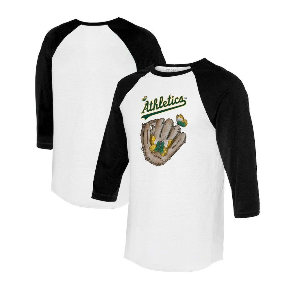 Athletics Tiny Turnip Unisex Butterfly Glove 3/4-Sleeve Raglan T-Shirt Online