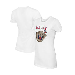 Boston Red Sox Tiny Turnip Women's Butterfly Glove T-Shirt for sale