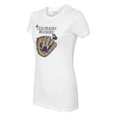 Colorado Rockies Tiny Turnip Women's Butterfly Glove T-Shirt On Sale