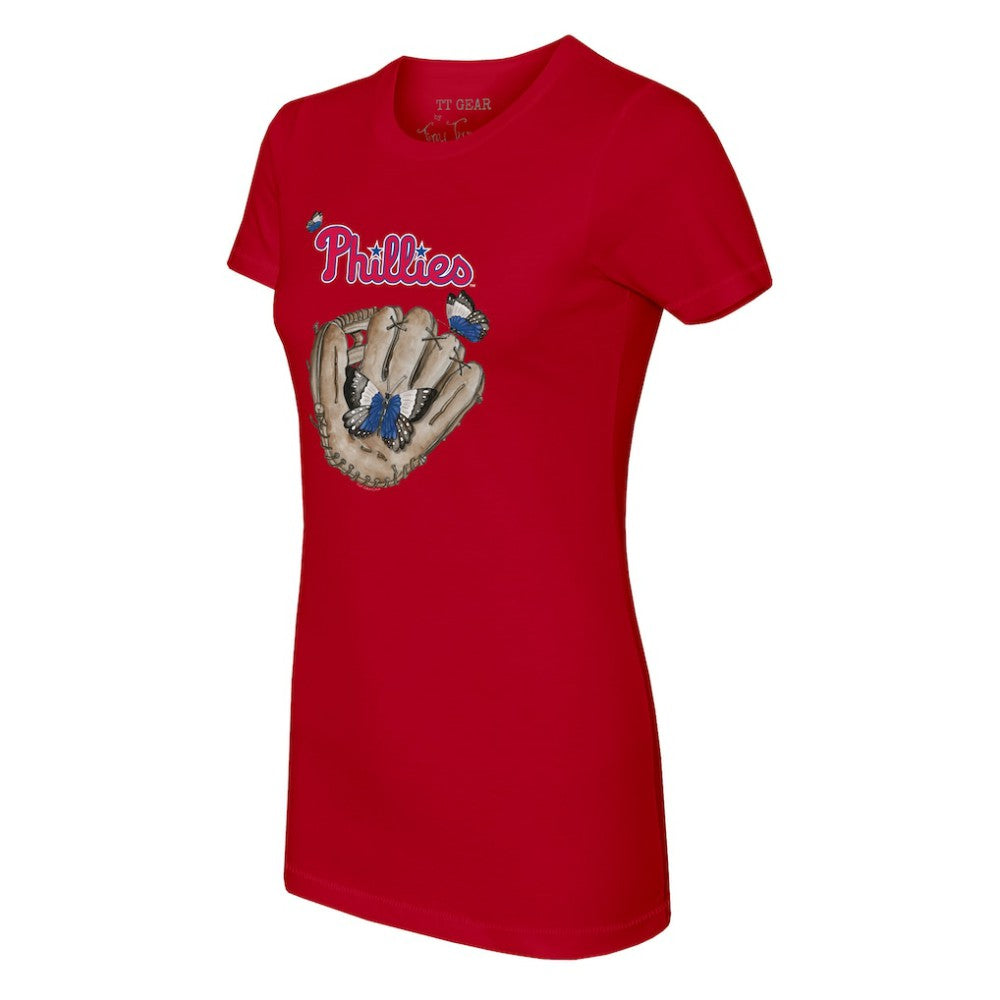 Philadelphia Phillies Tiny Turnip Women's Butterfly Glove T-Shirt Online