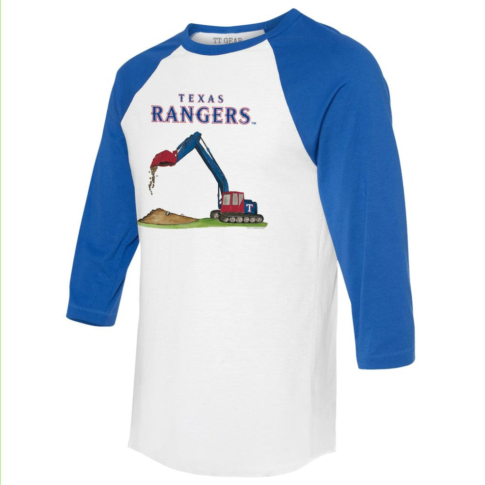 Texas Rangers Tiny Turnip Unisex Excavator 3/4-Sleeve Raglan T-Shirt Online